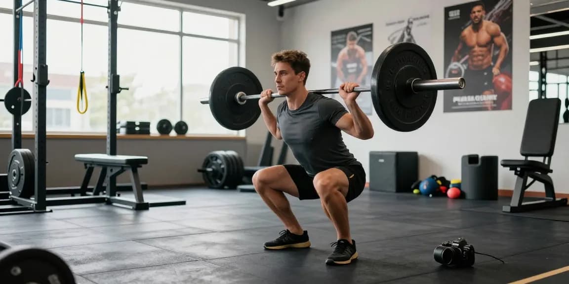 Global Pharma Steroids Fitness-Szene mit Athleten, die Krafttraining macht