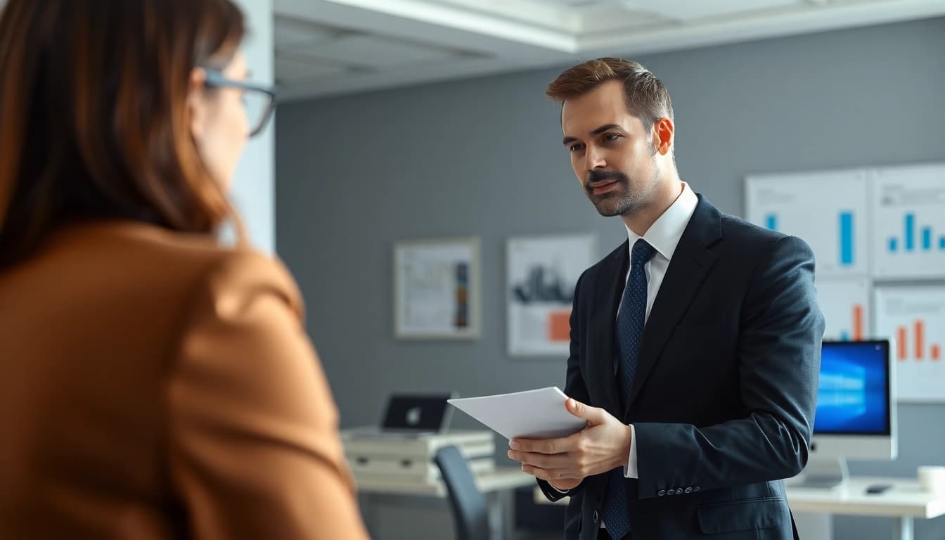 Headhunter IT vermittelt erfolgreich Fachkräfte in einem modernen Büro.