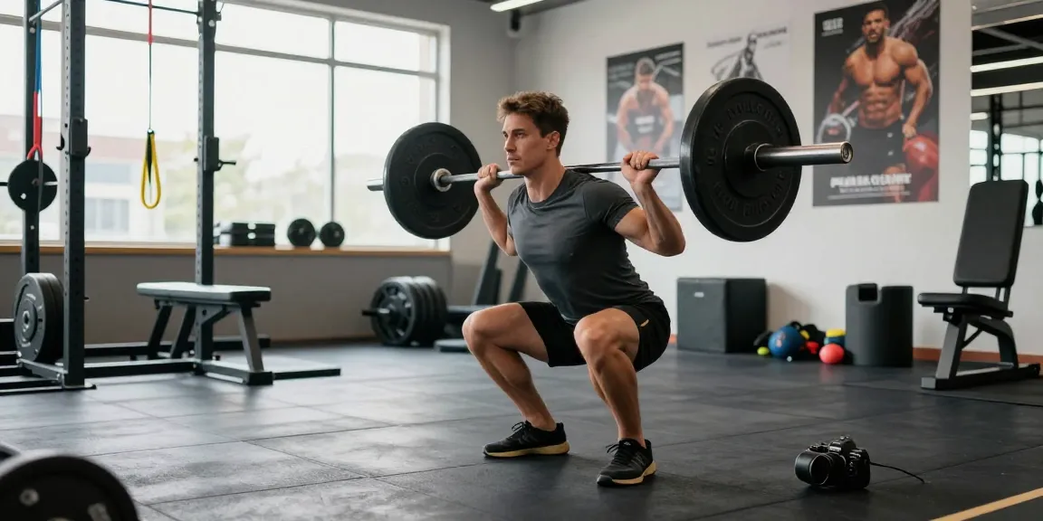 Global Pharma Steroids Fitness-Szene mit Athleten, die Krafttraining macht