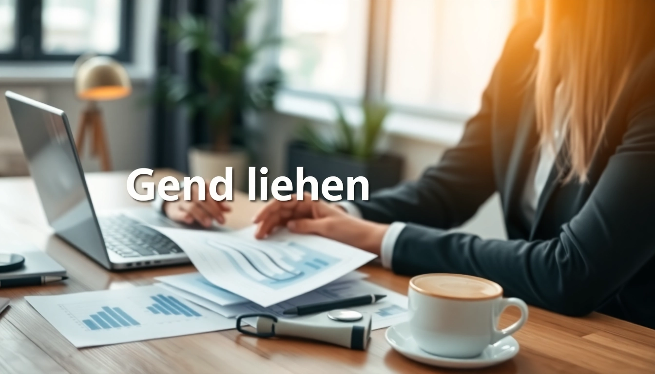 Geld leihen: Professionelle Beratung für leihende Finanzlösungen in modernem Büro.